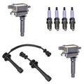 Set of 2 Ignition Coils & 4 Spark Plugs for Kia 2.0L