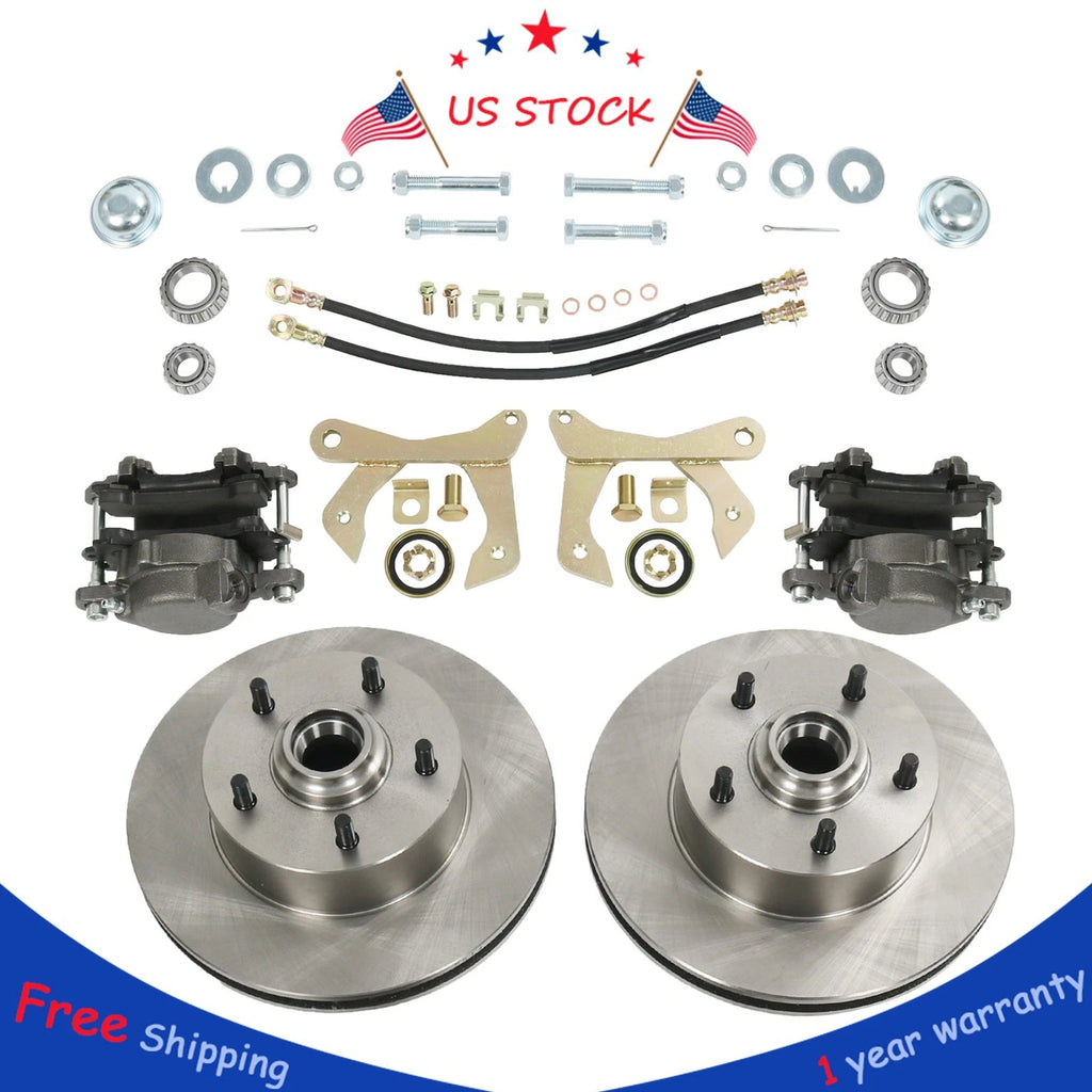 Front Disc Brake Kit for Chevy Car (1955–1957) 5 on 4.75" Bolt Pattern