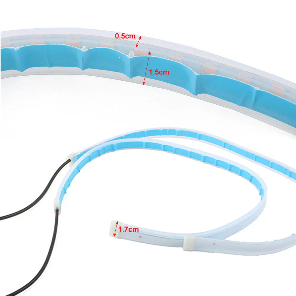 30cm Sequential DRL LED Strip Signal Lights for Car