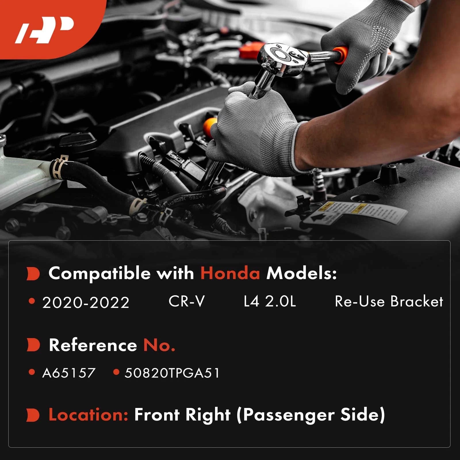 Front Passenger Engine Motor Mount for Honda CR-V (2020-2022)