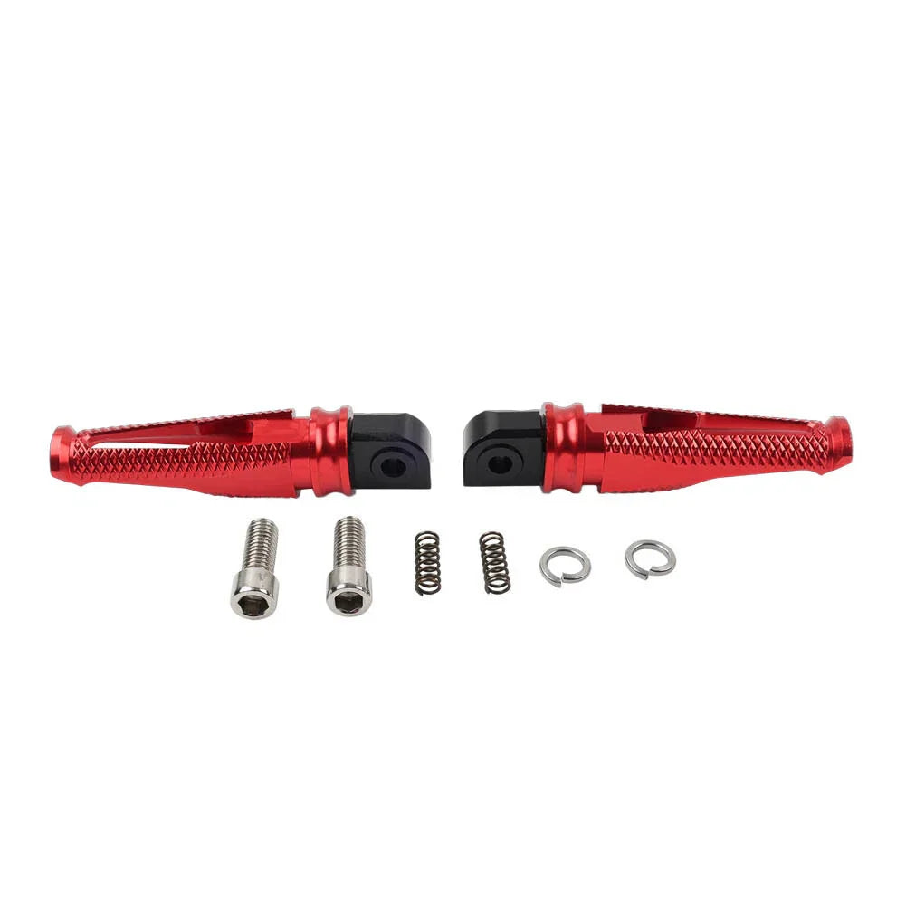 Red Foot Pegs Rear Passenger Footrests for Yamaha YZF R1 R6
