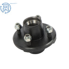 2X Straight Square Shaft Spindle & 4 on 4" Trailer Hub Bearing Assembly