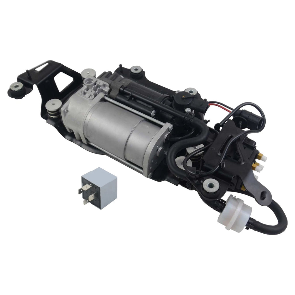 Air Suspension Compressor Pump with Bracket for Audi A6 S6 A7 A8 Quattro