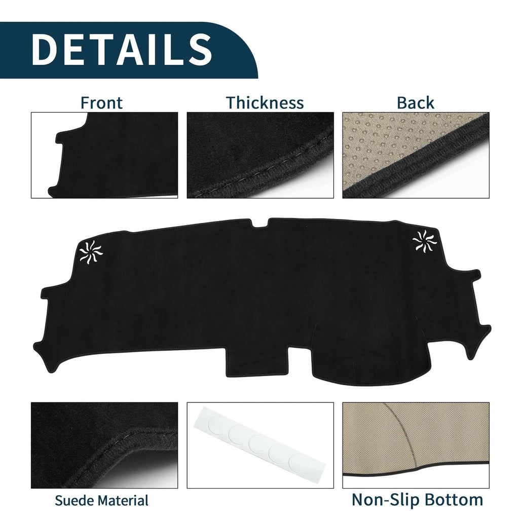 Dashboard Cover Mat for Honda Stepwgn Air Spada (2022–2023) - Black