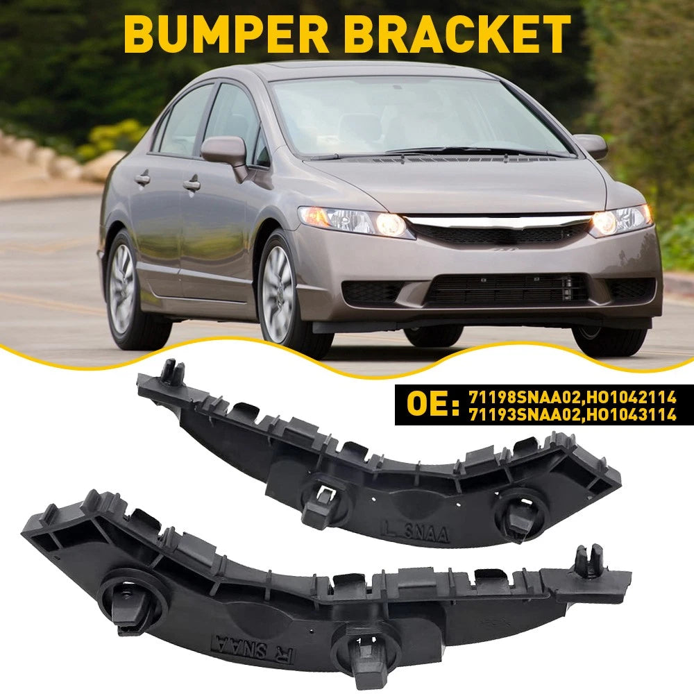 Set of 2 Front Bumper Retainer Brackets for Honda Civic (2006–2011)