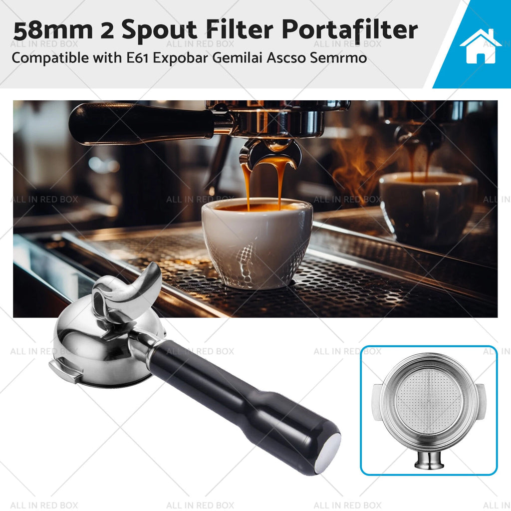 58MM Espresso Group Handle for E61 Expobar Gemilai Coffee Machine (2010–2023)