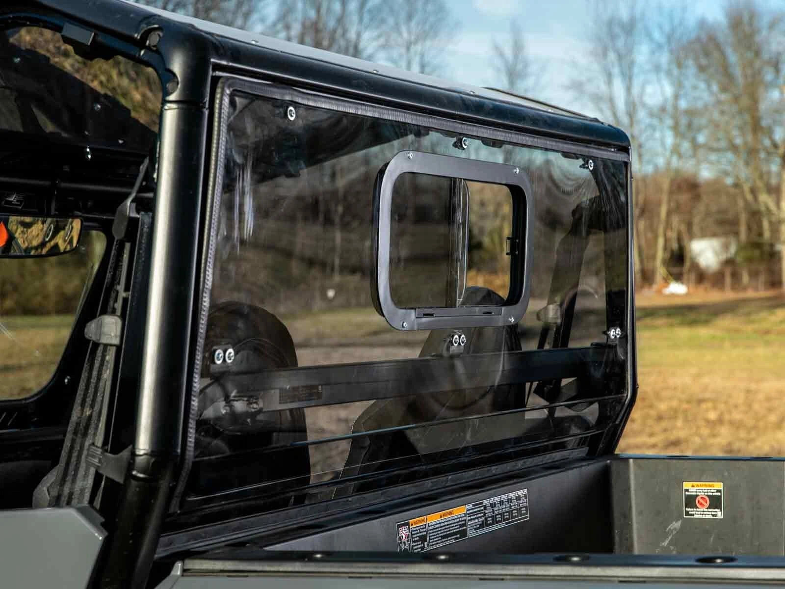 Light Tint Rear Windshield w/ Sliding Window for Polaris General 1000 (2016–2023)
