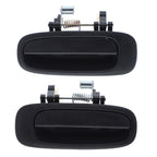 Door Handle Outer 2 x Rear Left+Right Black for Toyota Corolla (1997–2002)