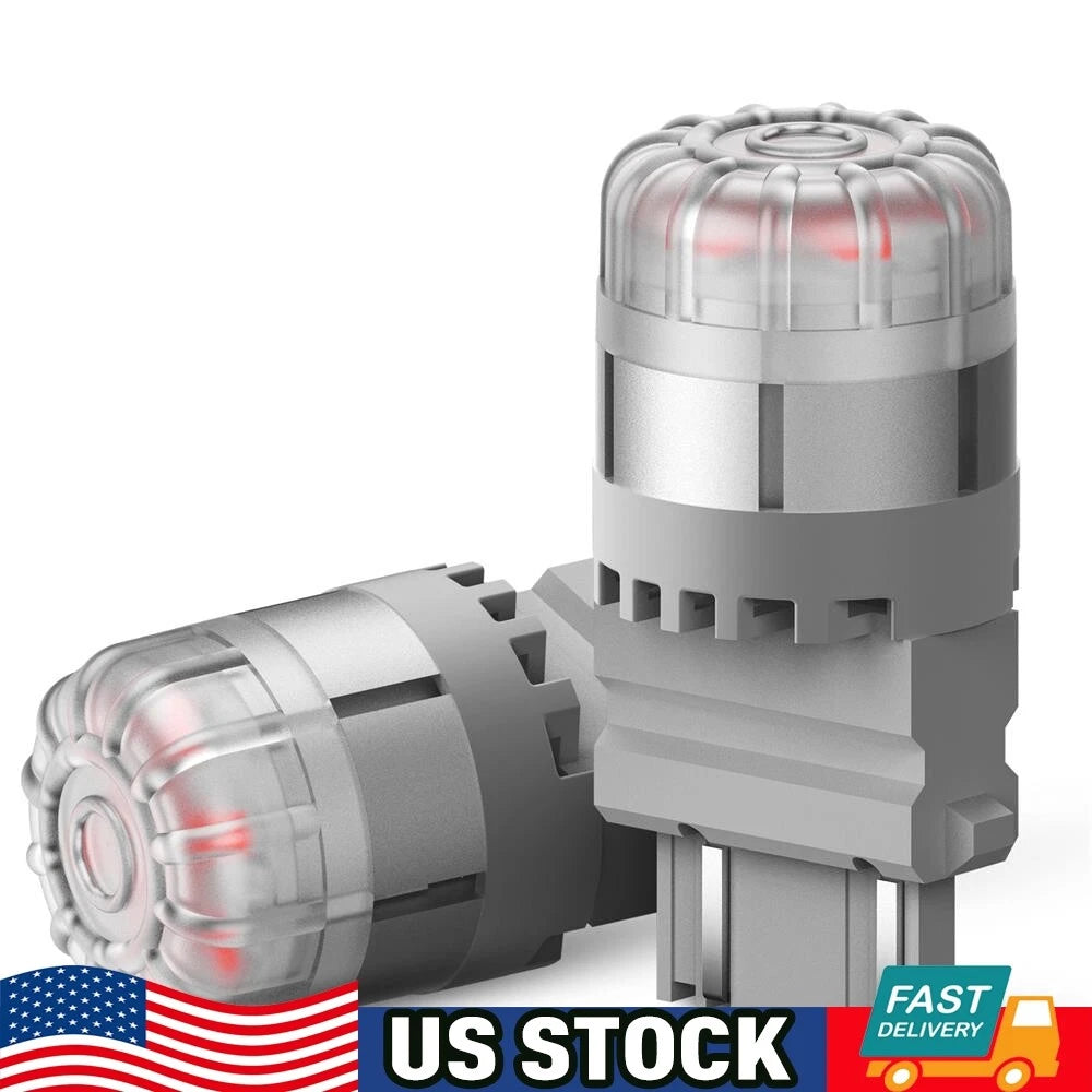 3157 Canbus LED Red Brake Signal Light Bulb for AUXITO (3156)