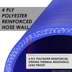 2.5" x 8" 3-Ply Turbo Intercooler Intake Pipe Silicone Coupler Hose for