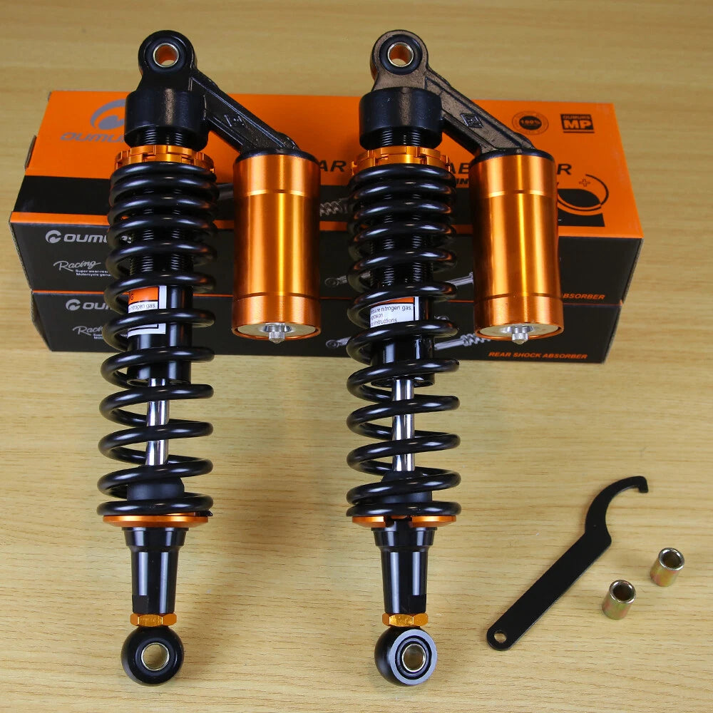 Black 13.5'' 340mm Air Shock Absorber for Honda Motorcycle (Universal)