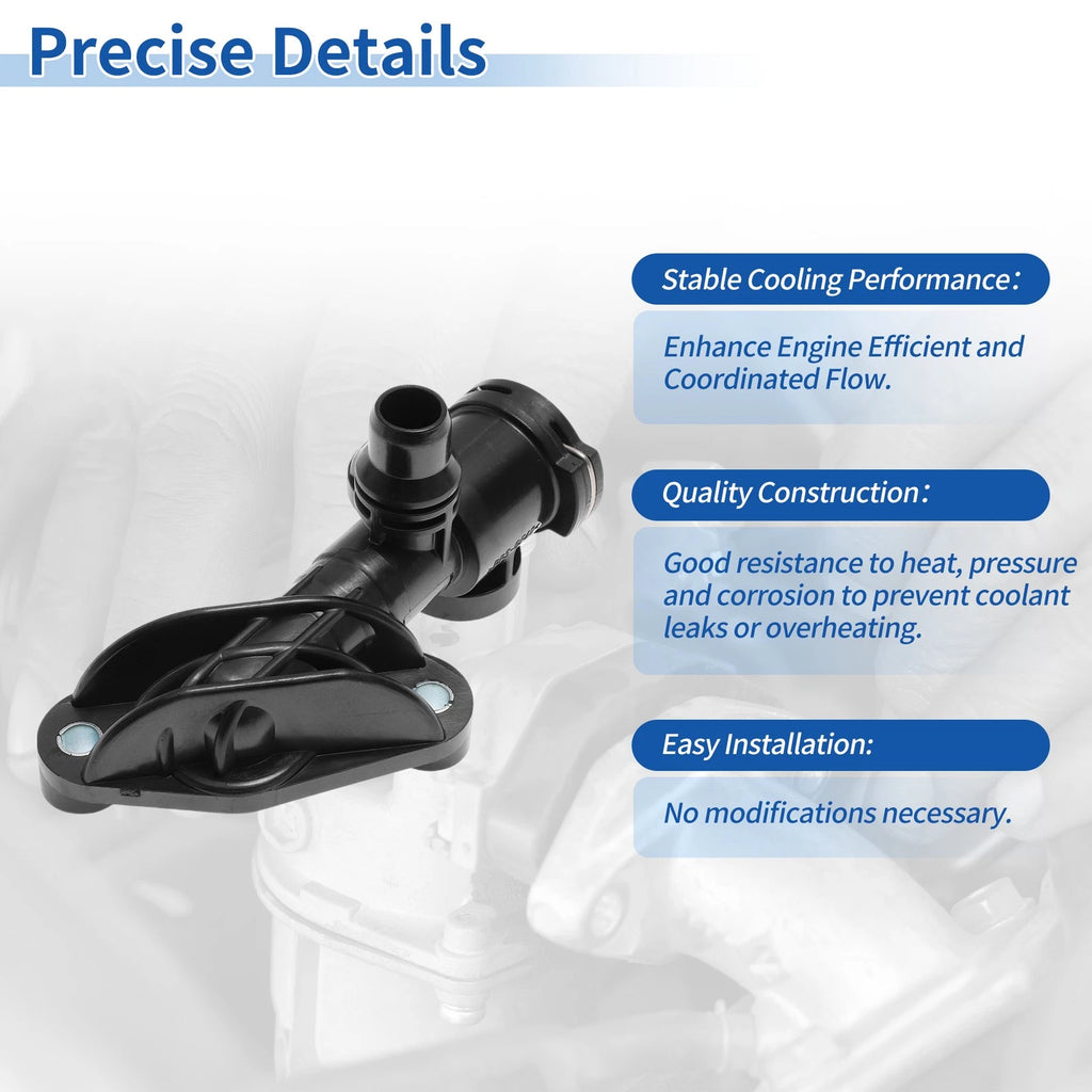 Engine Coolant Thermostat Housing Assembly No. 17107558267 for BMW X5 (2007–2013)