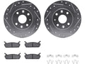 Rear Brake Pad and Rotor Kit for Mazda Protege (1990–1994) MQ185ZV