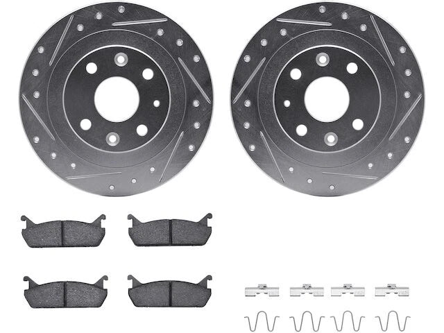 Rear Brake Pad and Rotor Kit for Mazda Protege (1990–1994) MQ185ZV
