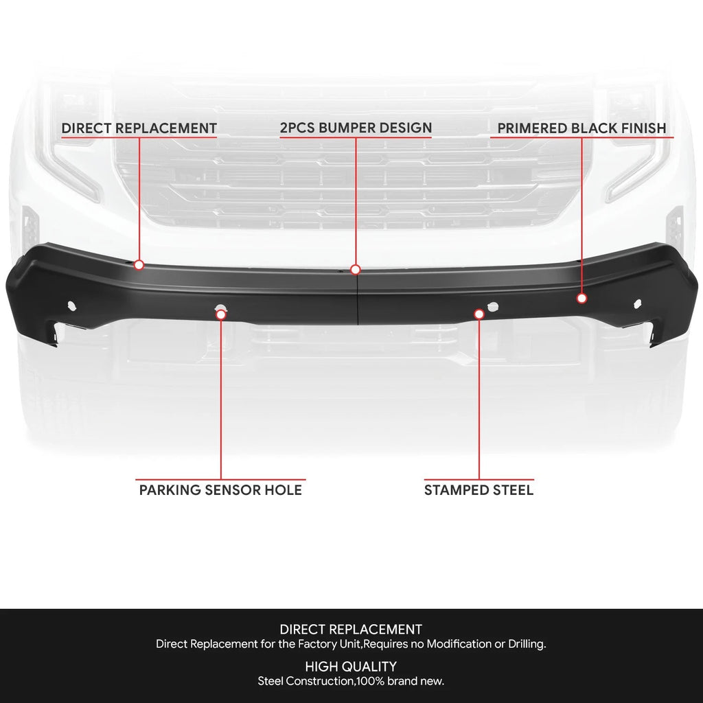 Front Bumper Impact Bar for GMC Sierra 1500 Limited (2022–2026)