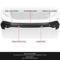 Front Bumper Impact Bar for GMC Sierra 1500 Limited (2022–2026)