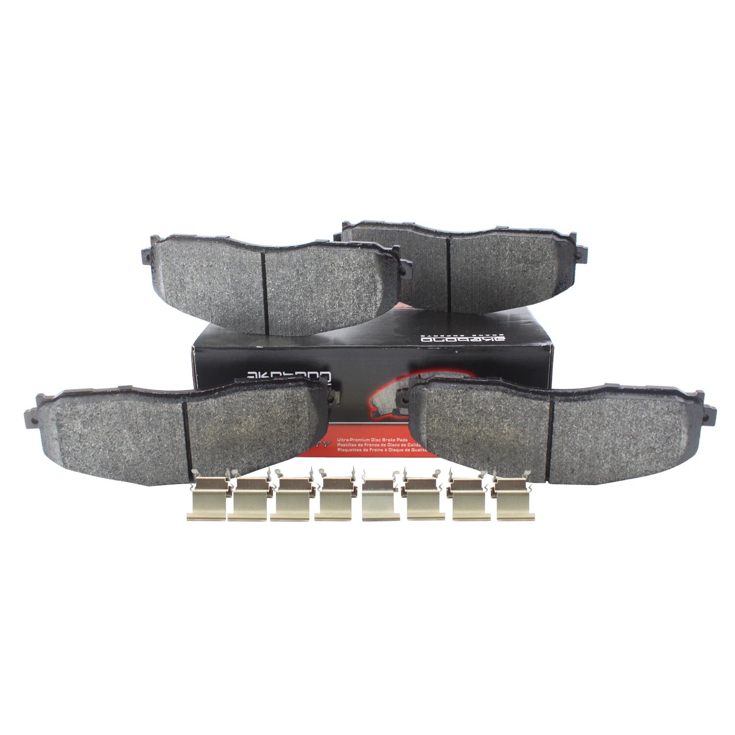 Set of 4 Akebono Severe Duty Front Disc Brake Pads for Ford F-250 F-350 (2005–2023)