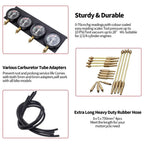 Set of 4 Fuel Vacuum Carburetor Synchronizer Tools for