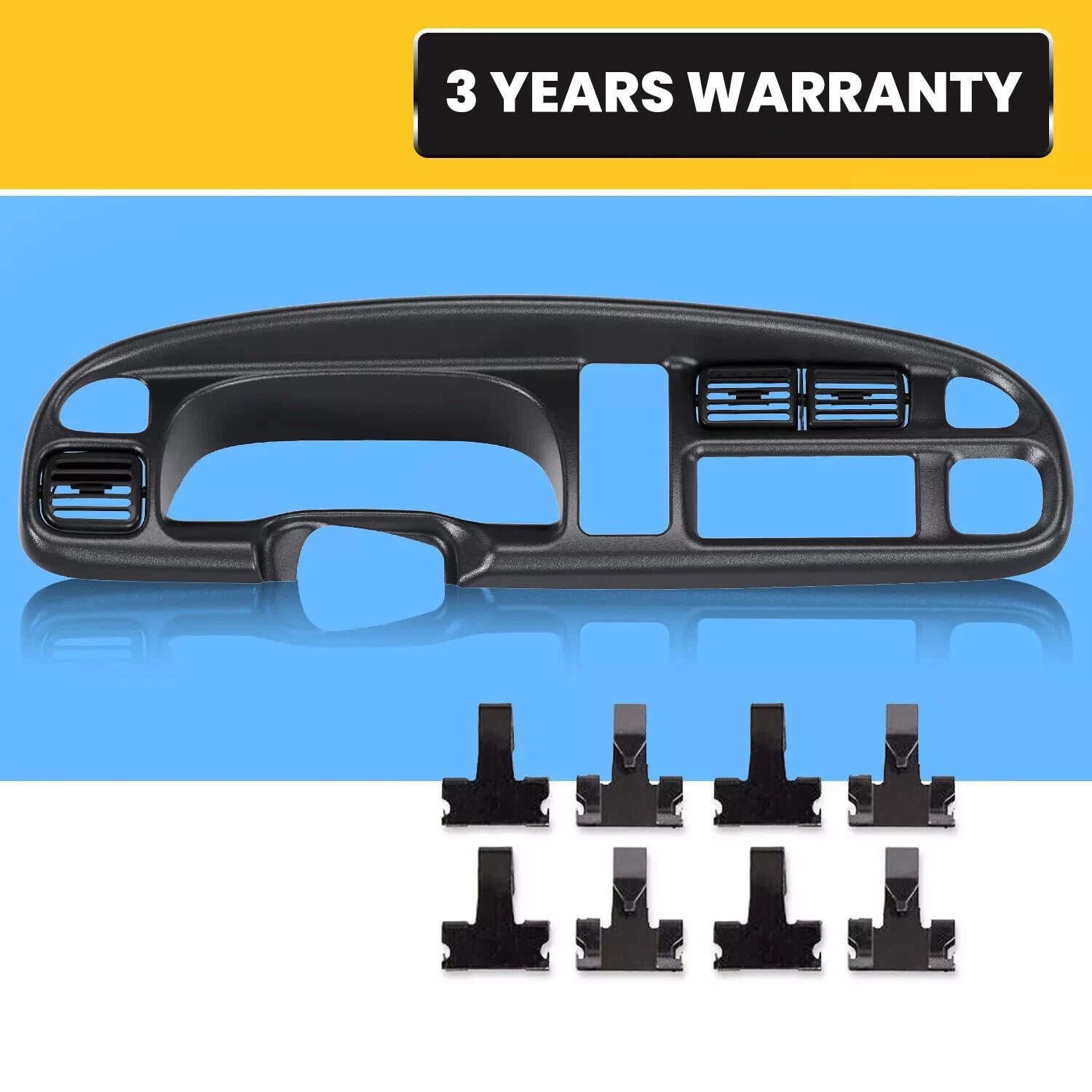 Dashboard Bezel Cover with Vents for Dodge Ram 1500 2500 3500 (1998–2002)