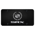 Dual Logo on Black License Plate - Officially Licensed for Cadillac SRX CAD
