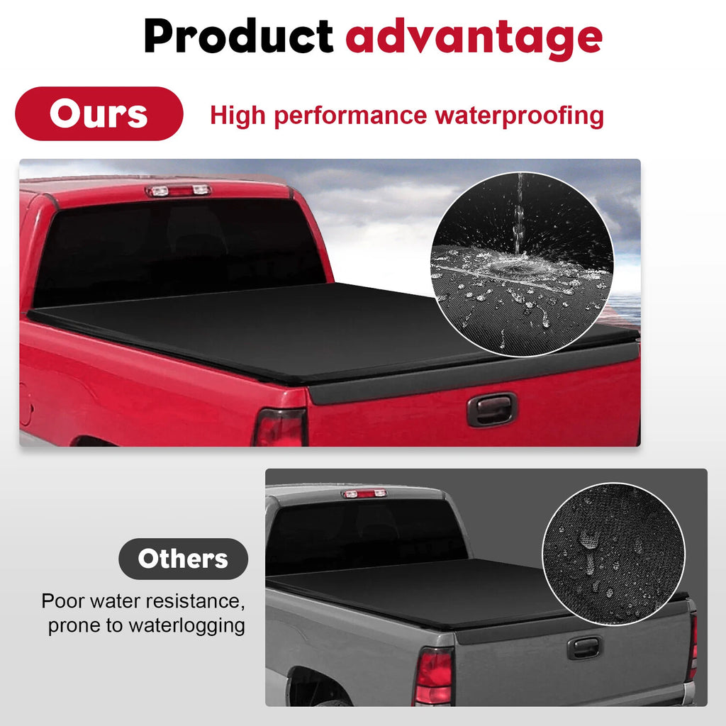 Soft Roll-Up Tonneau Cover for Chevy Silverado/GMC Sierra 1500 (1988-2007)
