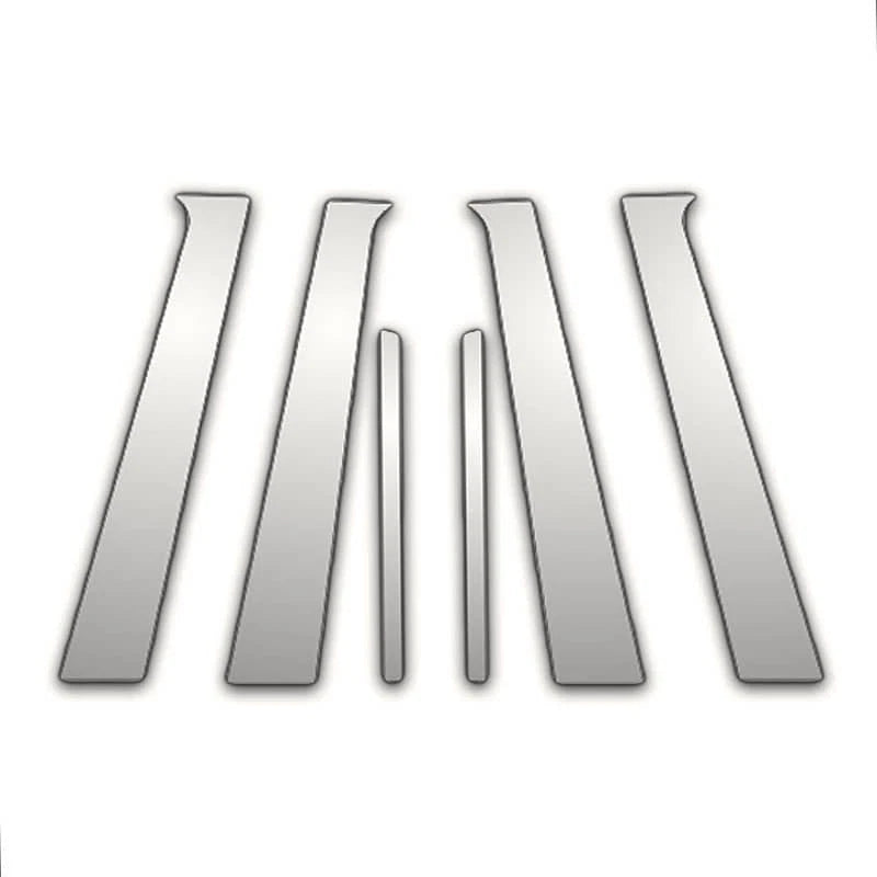 6Pc Chrome Pillar Post Covers for Jeep Compass (2007–2016)