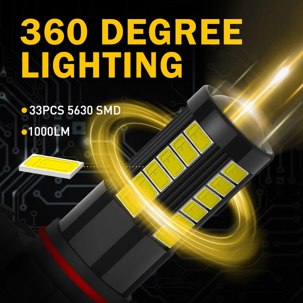 AUXITO 2X LED Fog Driving Light PSX24W 2504 6000K 2000LM Bulbs