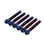 6X M10x50mm Titanium Bolt Torx Head Flange Screw for Motorcycle Bike