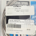 Front Brake Line for FXST/DWG (1984–1999) 1204-2740, Clear-Coated Stainless Steel
