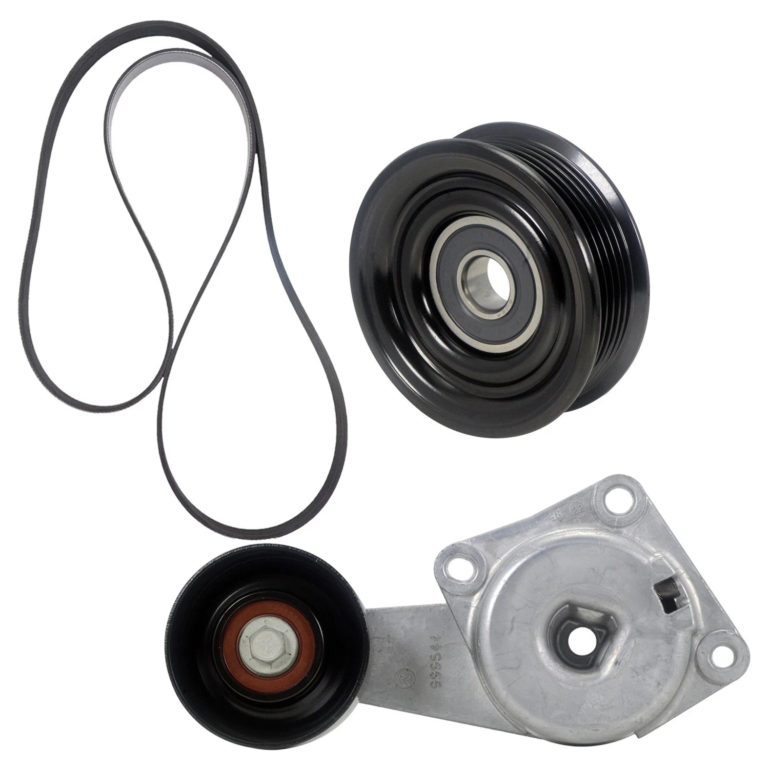 Drive Belt Idler Pulley Tensioner Kit for Ford E-150 E-250 Excursion (2000–2005)