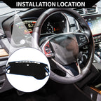 Dashboard Cover Mat for Honda Odyssey (2022–2024) Black Blue