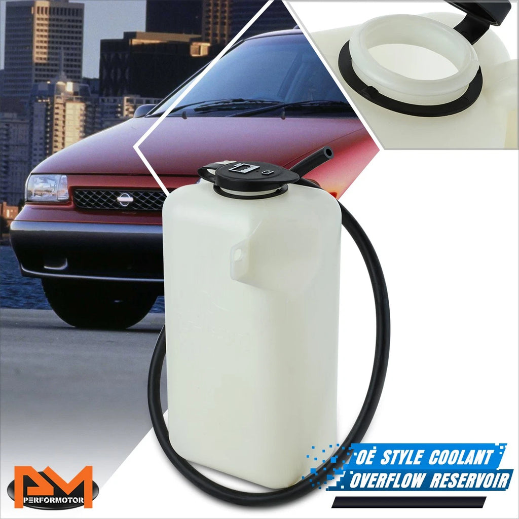 Coolant Fluid Reservoir Overflow Tank + Cap for Nissan Quest (1999–2002)