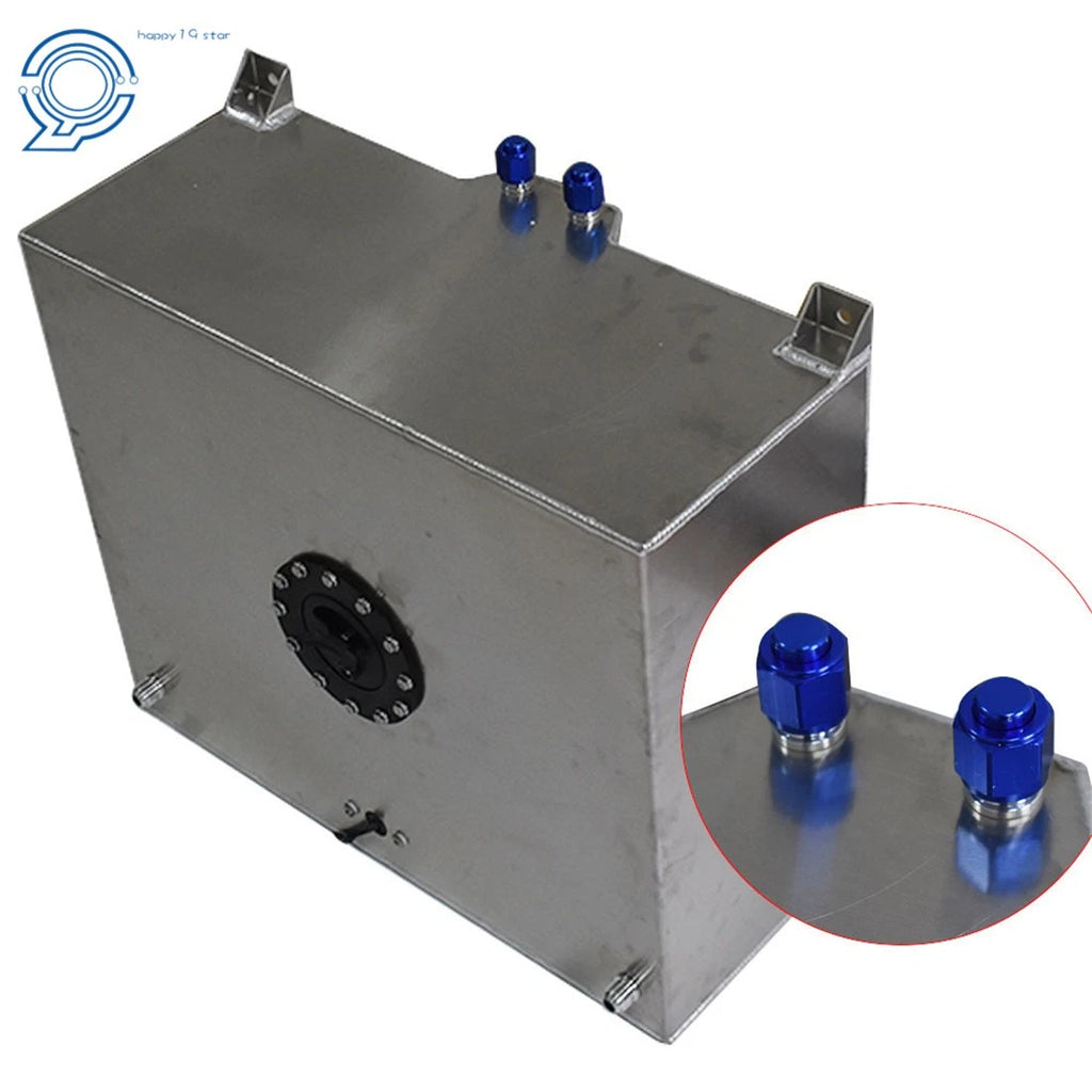 20 Gallon Polished Aluminum Fuel Cell Tank with Level Sender Universal