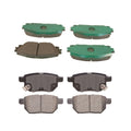 Set of 4 Disc Brake Pads for Lexus CT200h, Toyota Prius (2011–2019)