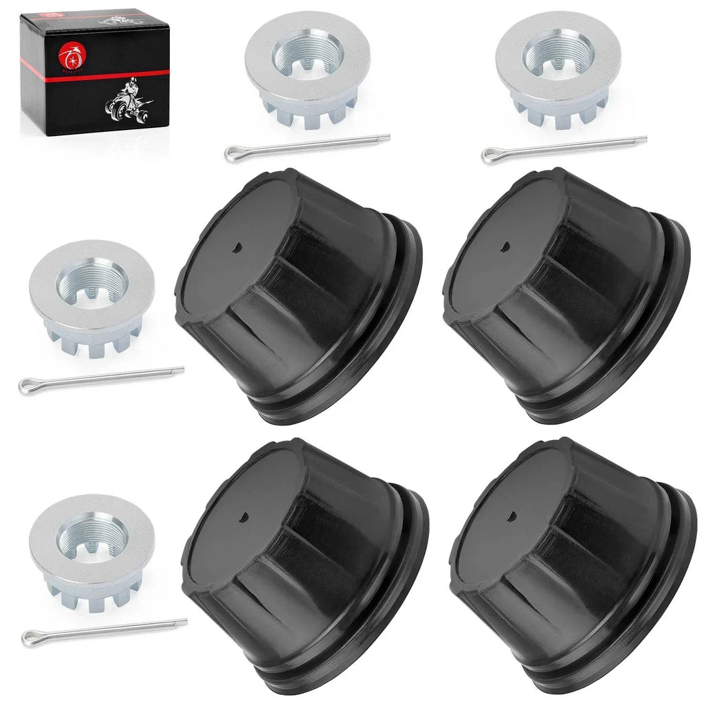 4x Wheel Center Cap w/ Nut for Honda Rancher 420 (2015–2024)