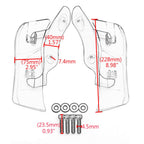 Adjustable Upper Fairing Side Wind Air Deflector for Road Glide (2015–2020) Black T9