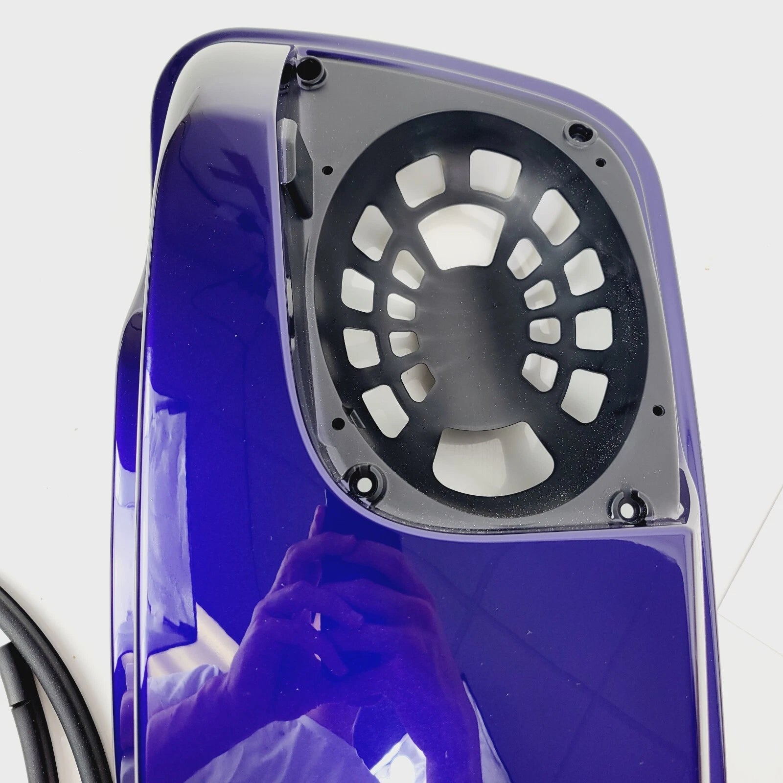 Boom Right Saddlebag Speaker Lid for Harley Davidson Touring (2014–2023) - Zephyr Blue
