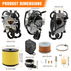 Carburetor Kit for Honda Rancher 350 TRX350FE TRX350FM TRX350TM (2000–2006)