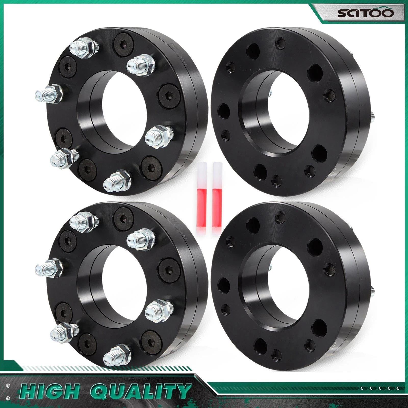 Set of 4 Wheel Adapters 5x135 to 6x5.5 for Ford F-150 (1997–2003) M14x2 87.1mm