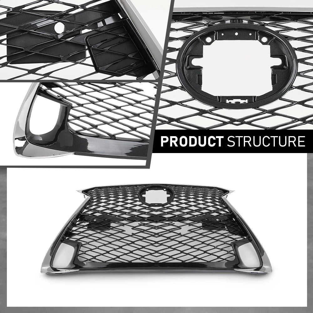 Front Bumper Grille for Lexus GS200t, GS450h, GS350 (2016–2020)