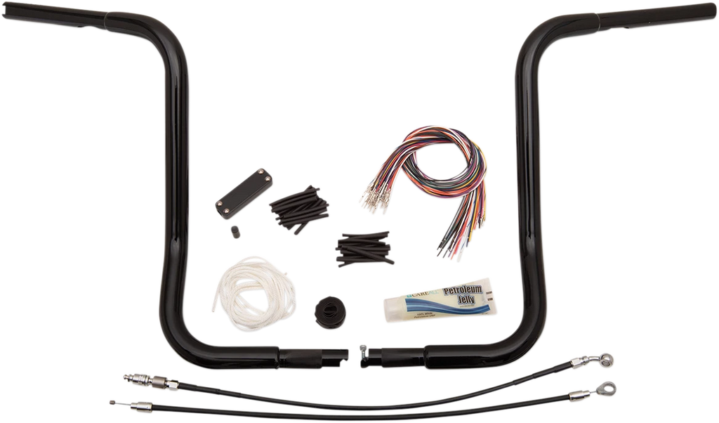 1-1/4" EZ Install Round Top Handlebar Kit for Harley Davidson (16")