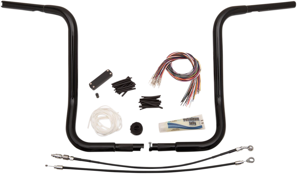 1-1/4" EZ Install Round Top Handlebar Kit for Harley Davidson (16")