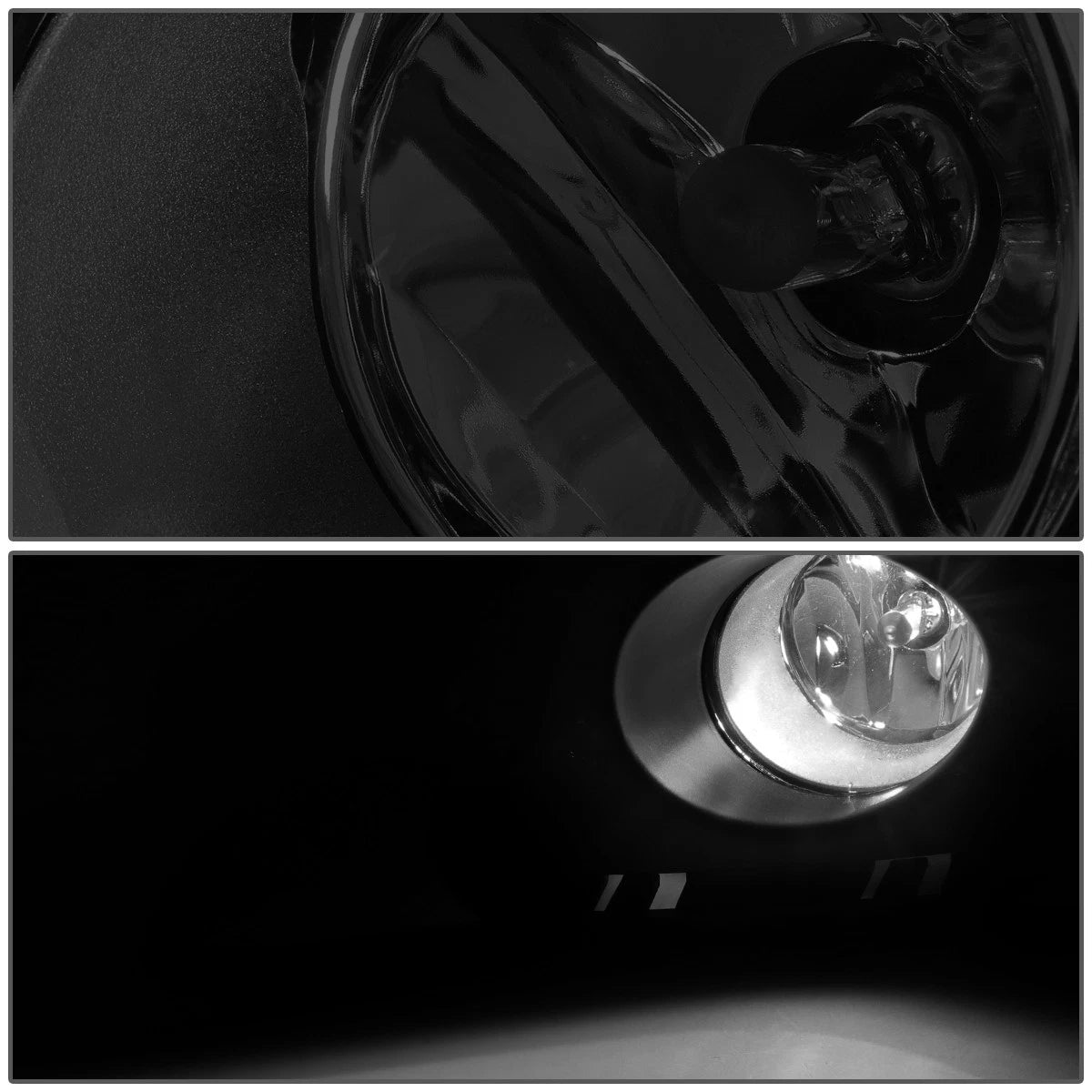 Fog Lights for Toyota Prius C (2012–2014) Smoked Lens with Bezel & Switch