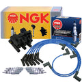 NGK DIS Ignition Coil Wires & 6 Iridium IX Spark Plugs for Ford Mercury 3.0 V6 (1990–2008)