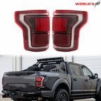 Set of 2 Tail Light Brake Lamps for Ford F150 Raptor (2017–2020) w/Blind Spot LED