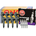 Set of 8 NGK COP Ignition Coils & Ruthenium HX Spark Plugs for Lexus Toyota
