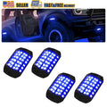 4X LED Neon Underbody Wheel Underglow Light Kit for Chrysler V