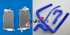 Aluminum Radiator & BLACK Y Silicone Hoses for Honda CR250 CR250R (2005-2007)