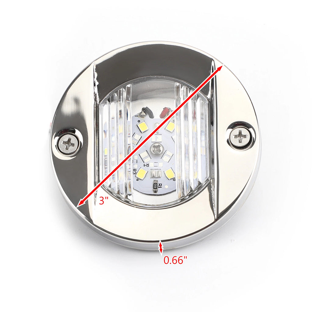 2X 12V Marine Blue Underwater LED Light for Boat (316 Stainless)