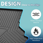 Flat Face Cargo Liner Rear Trunk Mat for Ford Mustang (2015–2022) TPE
